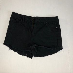 Black denim shorts size 4